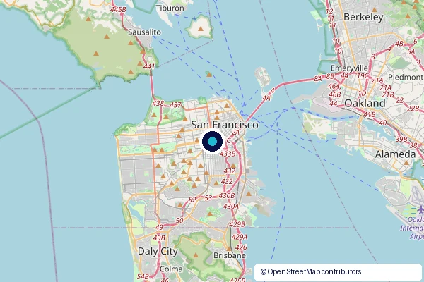 San Francisco County service area map